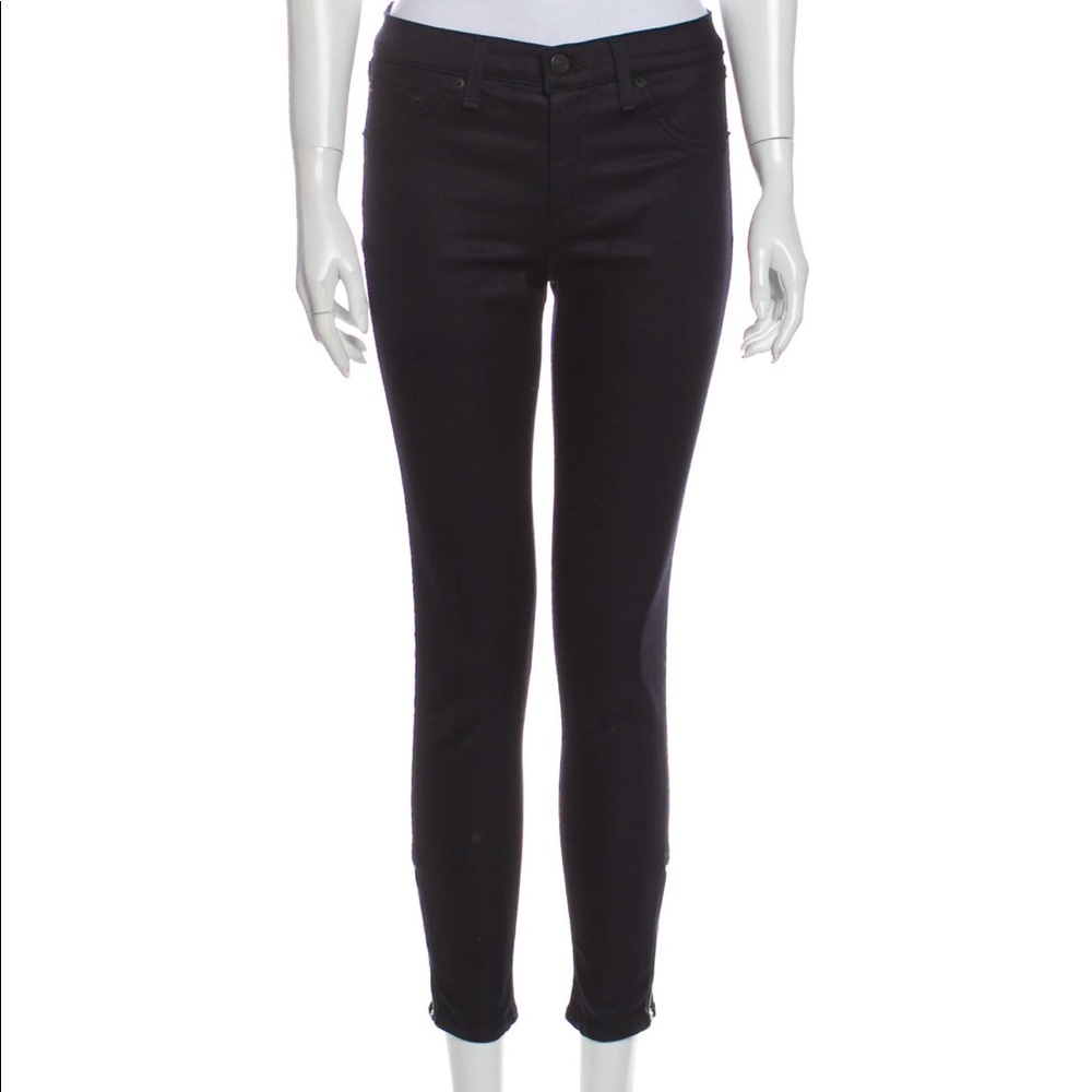 Rag & Bone Zip Hem Dark Blue Crop, 29/8